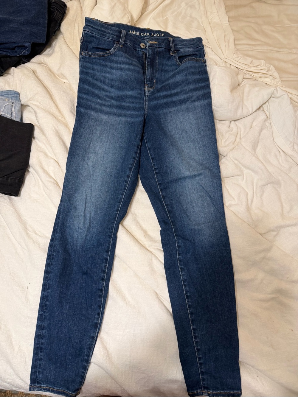 American Eagle Outfitters Dark Blue Women's Skinny Jeans